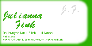 julianna fink business card
